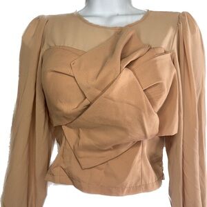 Elegant Tan Women's Top